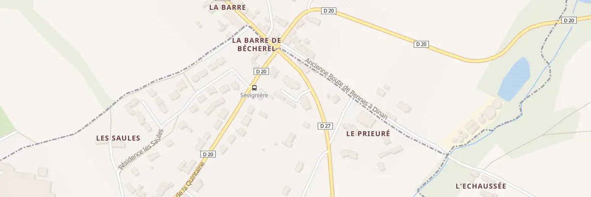 Plan du 5261 La Barre à Bécherel
