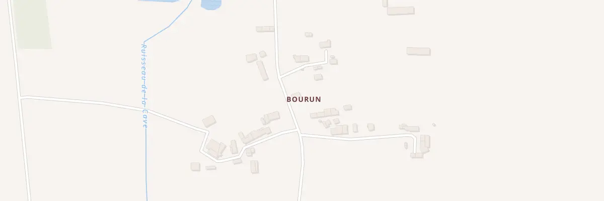 Plan de Bourun à Plessé