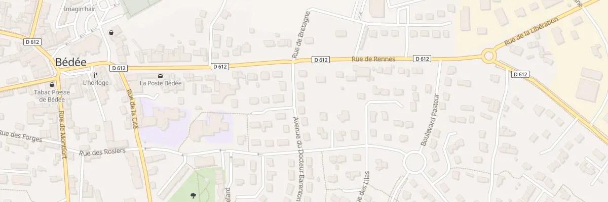 Plan du 3 Av DU DOCTEUR BARENTON à Bédée