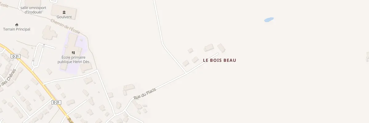Plan du 11 Le Bois Beau à Irodouër
