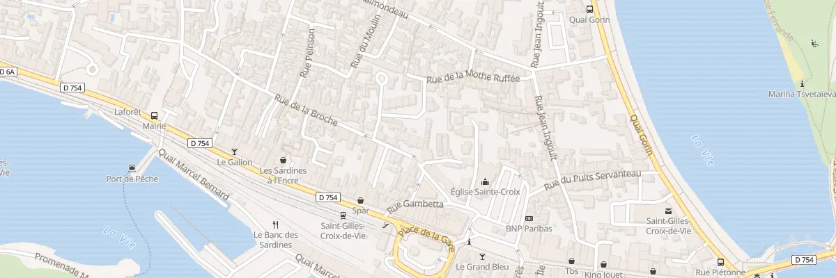 Plan du 8 Rue de la broche à Saint-Gilles-Croix-de-Vie