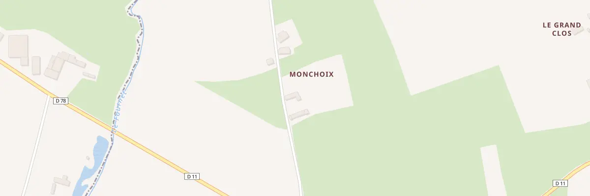 Plan du 5214 Monchoix à Trévérien