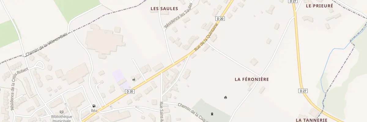 Plan du 37 Rue de la Basse Quintaine à Bécherel