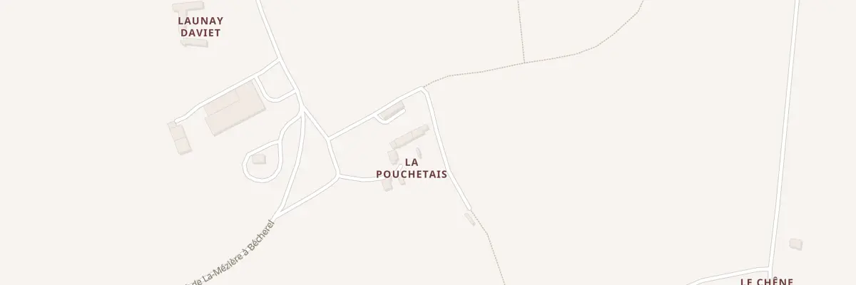Plan du 1 La Pouchetais à Miniac-sous-Bécherel