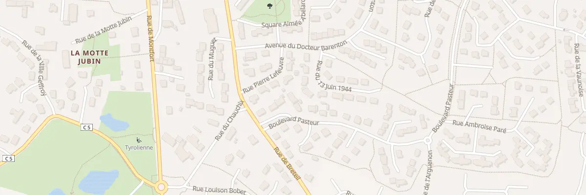 Plan du 7 Bd PASTEUR à Bédée