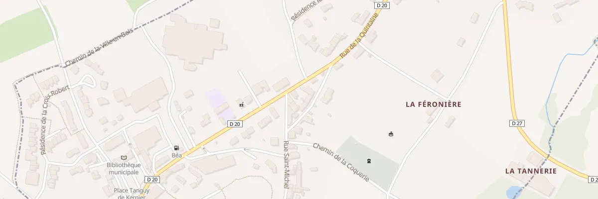 Plan du 2 Rue de la Quintaine à Bécherel