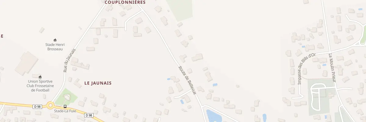 Plan du 10B Rte de Bellevue à Frossay