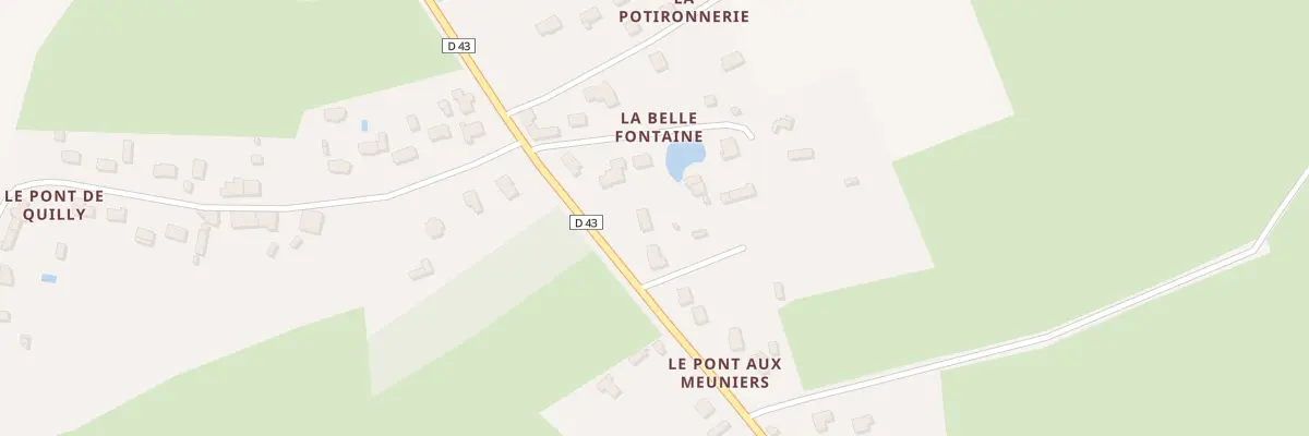 Plan du 5 Le Pont aux Meuniers à Quilly