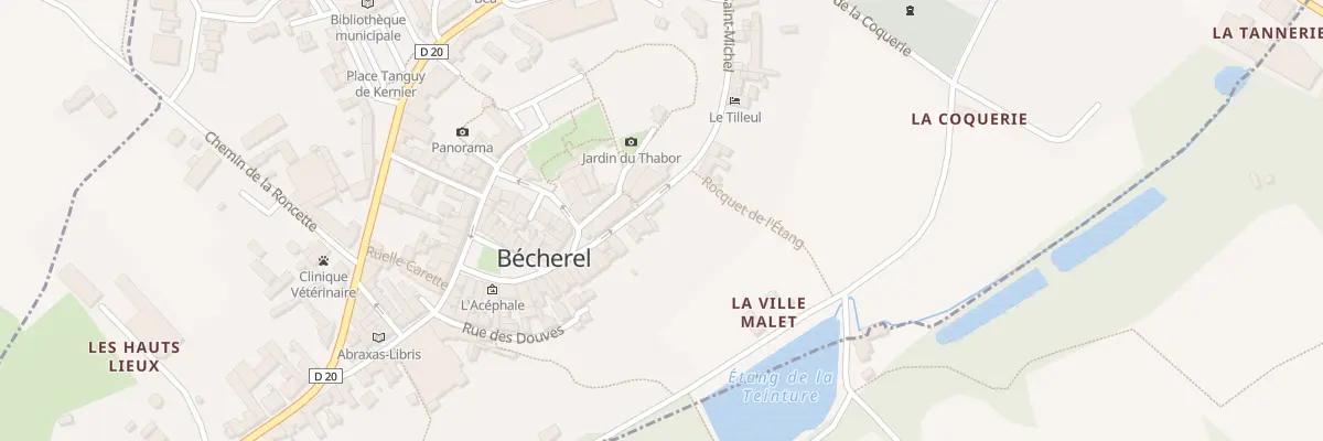 Plan du 13 Pte St Michel à Bécherel