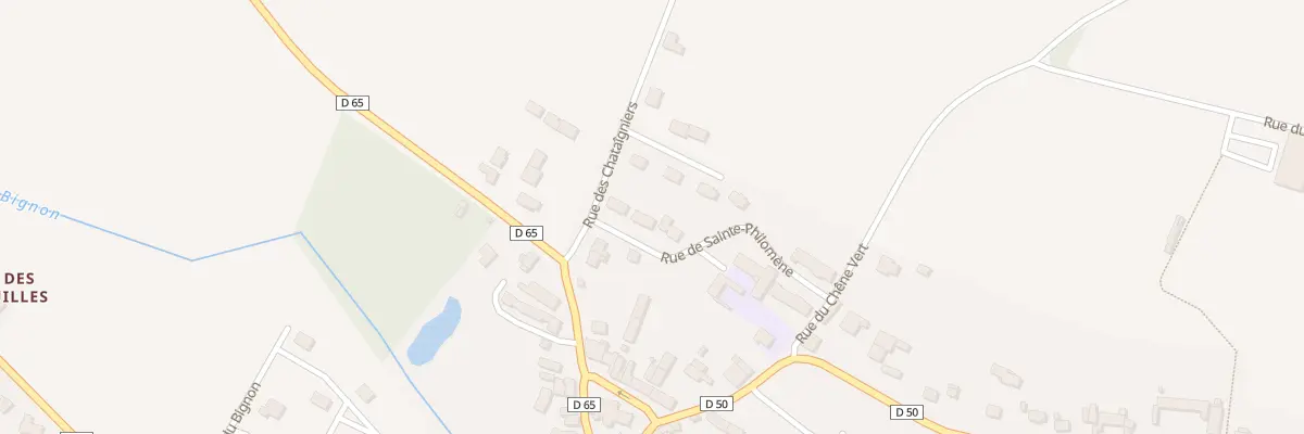 Plan du 14 Rue Sainte Philomene à Lieuron