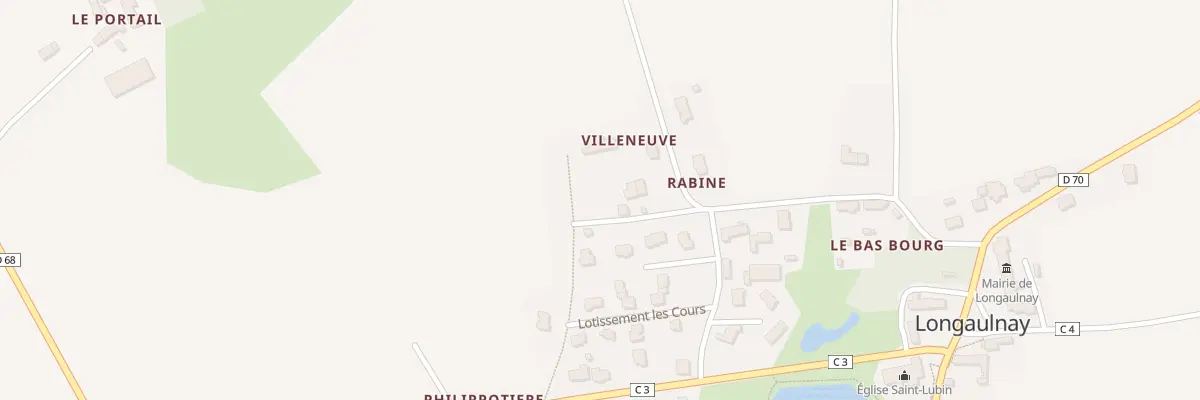 Plan du 4 Villeneuve à Longaulnay