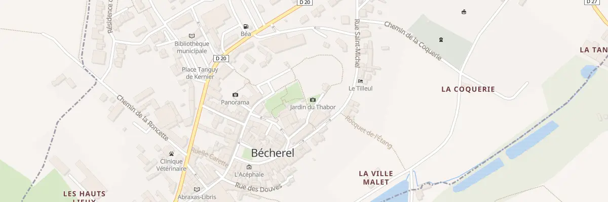 Plan du 2 Che du Thabor à Bécherel