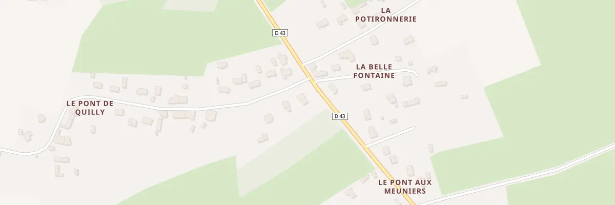 Plan du 62 Le Pont de Quilly à Quilly