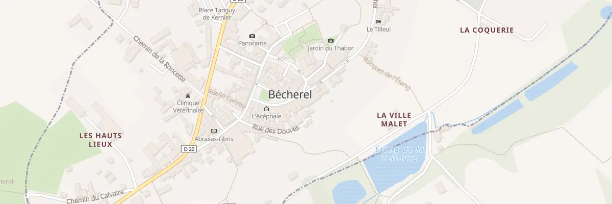 Plan du 2 Pl de la Croix à Bécherel