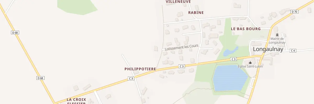 Plan du 9002 Les Cours à Longaulnay