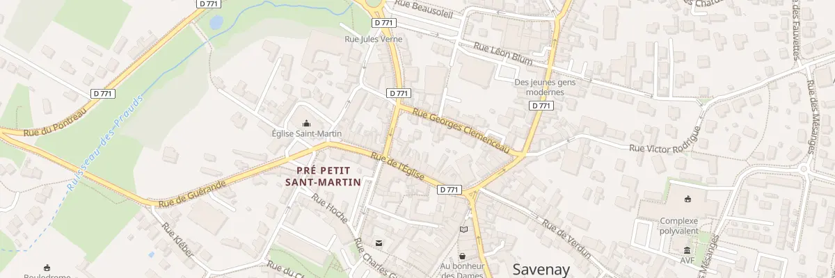 Plan du 13 Rue Georges Clémenceau à Savenay