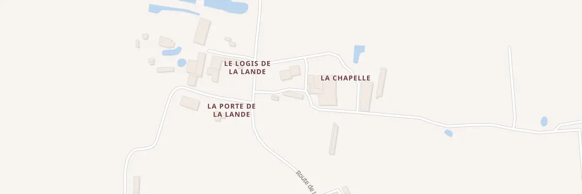 Plan du 166 Rte de la Lande à Sallertaine