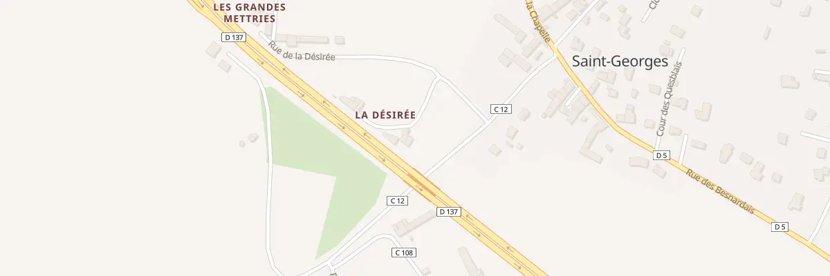 Plan du 1 Rue de la Desiree à Saint-Père-Marc-en-Poulet