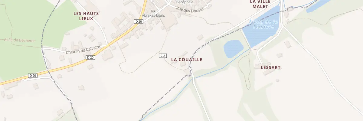 Plan du 20 Che de la Couaille à Bécherel