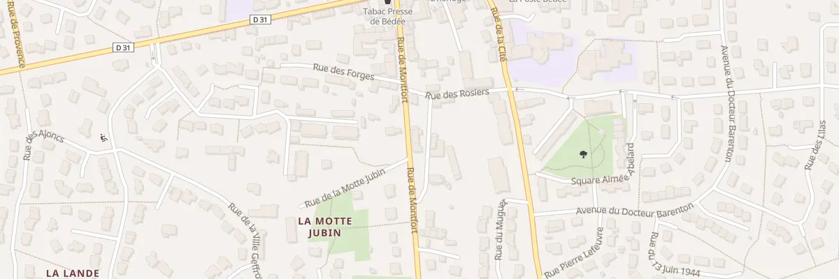 Plan du 19 Rue DE MONTFORT à Bédée