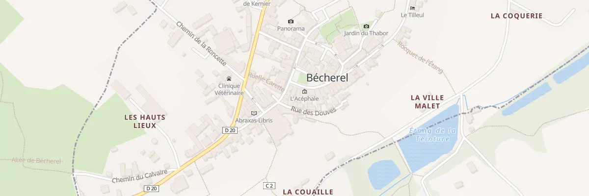 Plan du 9 Rue de la Filanderie à Bécherel
