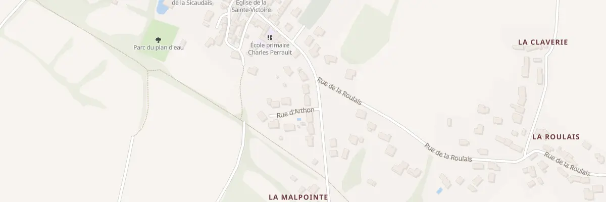 Plan du 20 Rue d’Arthon La Sicaudais à Chaumes-en-Retz