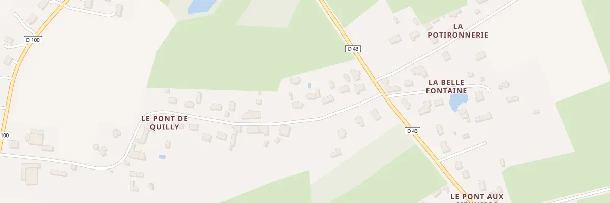 Plan du 41 Le Pont de Quilly à Quilly