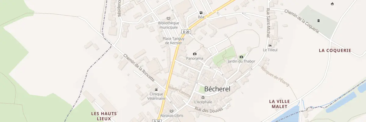 Plan du 11 Rue Saint-Nicolas à Bécherel