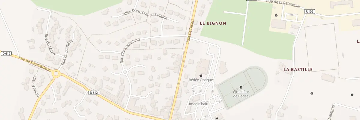 Plan du 17 Rue DE DINAN à Bédée
