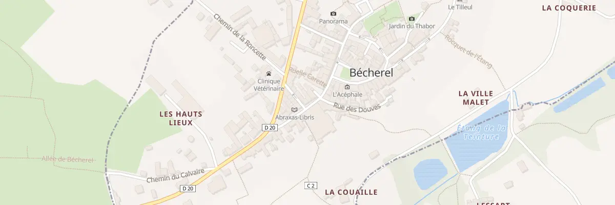 Plan du 5 Rue du Faubourg Berthault à Bécherel