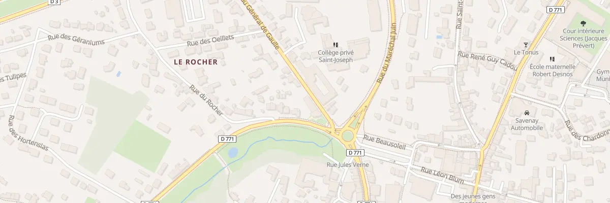 Plan du 3 Rue du Général de Gaulle à Savenay