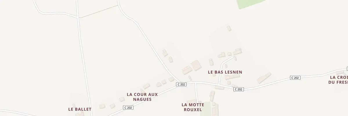 Plan du 1001 Le Bas Lesnen à Saint-Thual