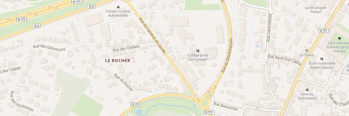 Plan du 12 Rue du Général de Gaulle à Savenay
