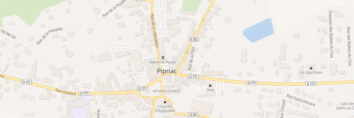 Plan du 5 Rue du Général de Gaulle à Pipriac