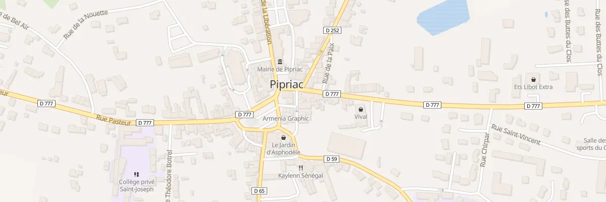 Plan du 1 Rue Duguesclin à Pipriac