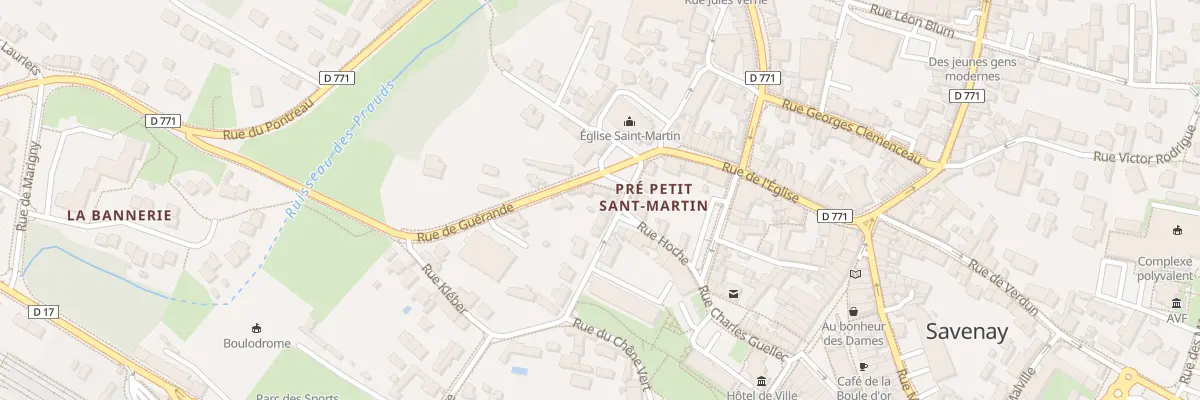 Plan du 3 Pl Saint-Martin à Savenay