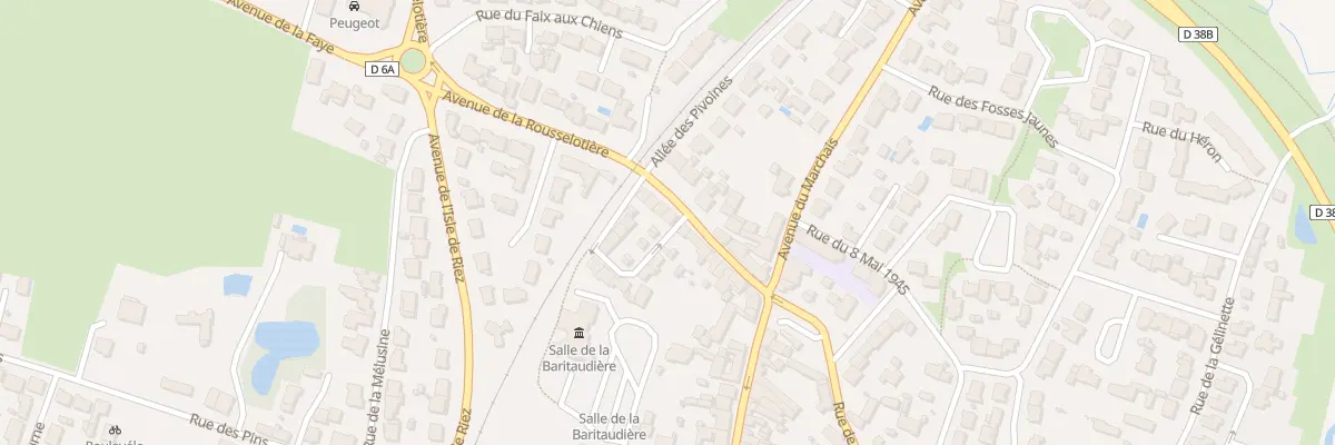 Plan du 2D Rue Georges Clemenceau à Saint-Hilaire-de-Riez