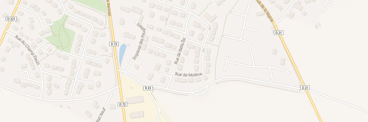 Plan du 4 Rue de Belle Île à Irodouër