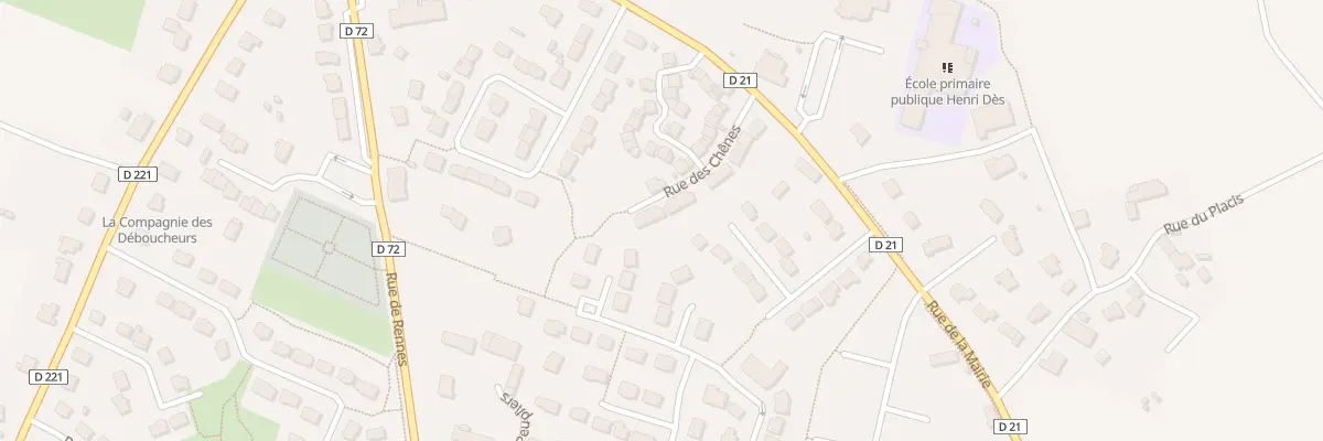 Plan du 15 Rue des Chênes à Irodouër