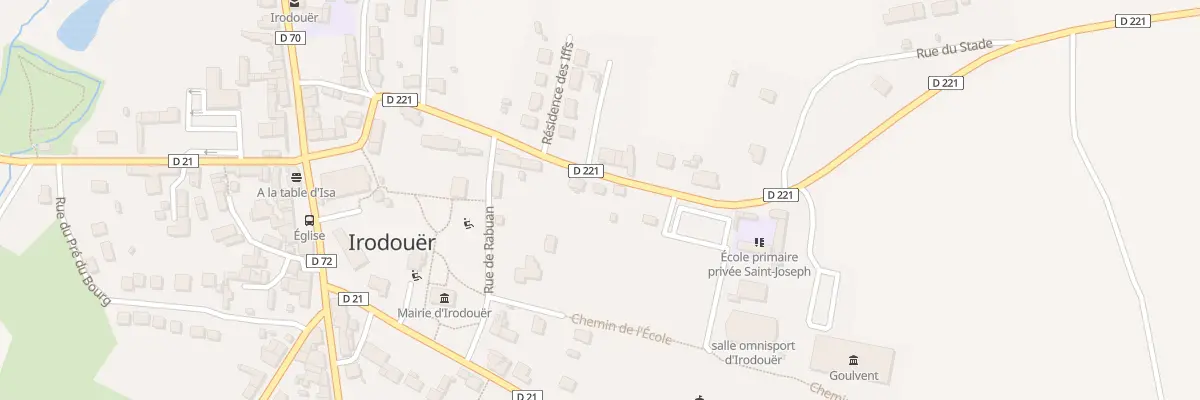 Plan du 8 Rue du Stade à Irodouër