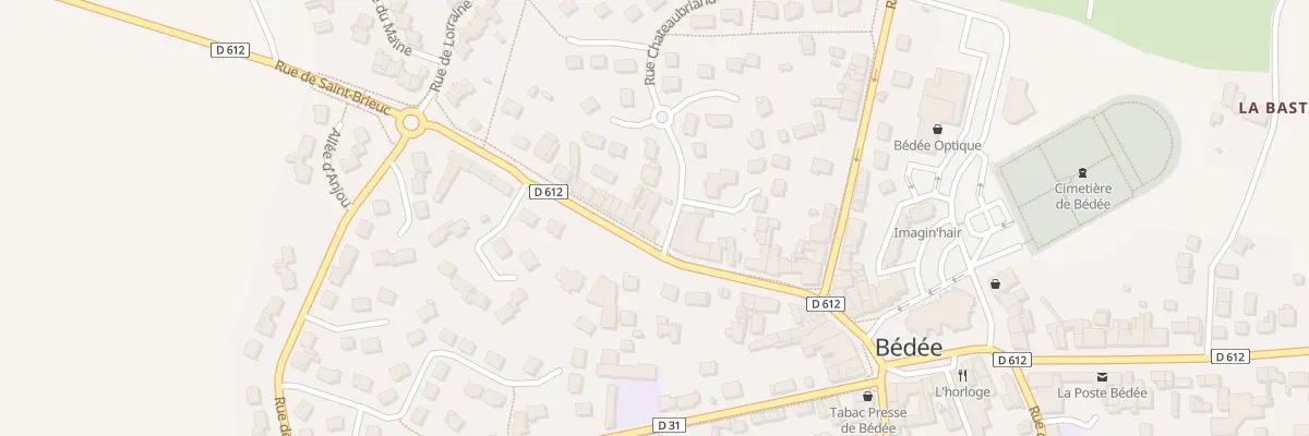 Plan du 16 Rue DE SAINT BRIEUC à Bédée