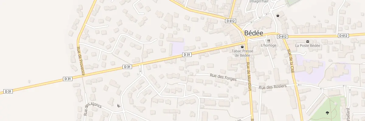 Plan du 9 Rue DE BROCÉLIANDE à Bédée