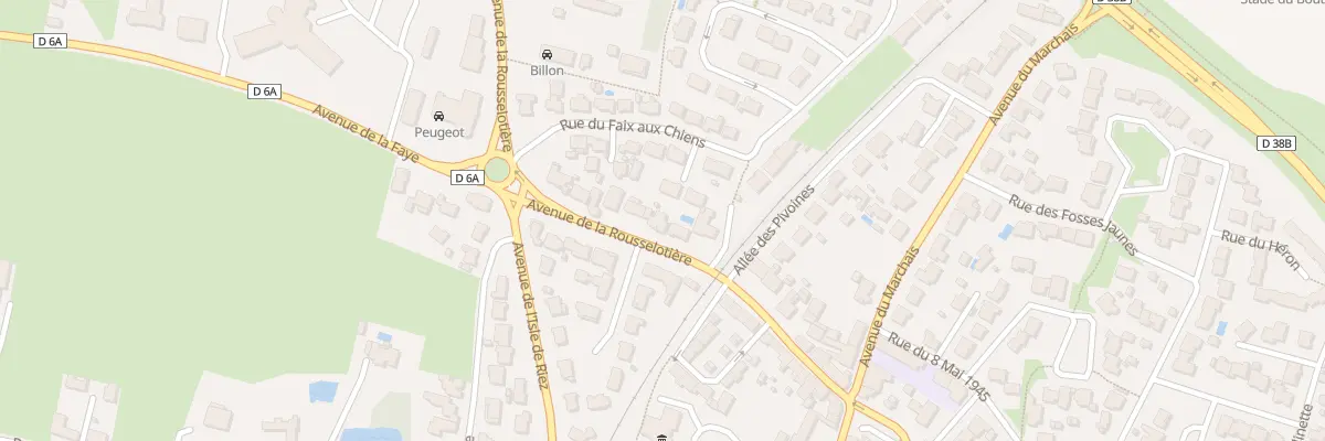 Plan du 6 Av de la Rousselotière à Saint-Hilaire-de-Riez