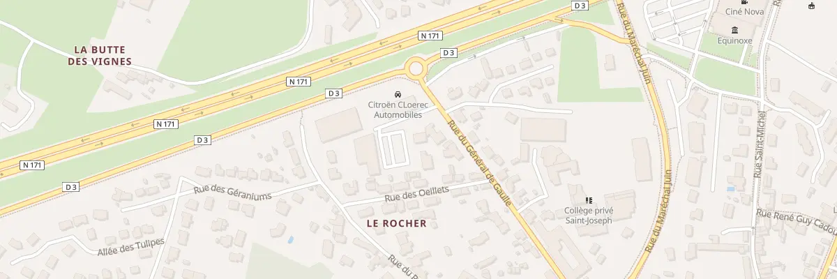 Plan du 21E Rue du Général de Gaulle à Savenay