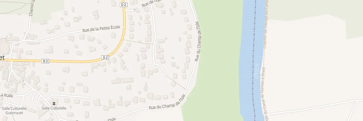 Plan du 31 Rue du Champ de l’Isle à Guenrouet