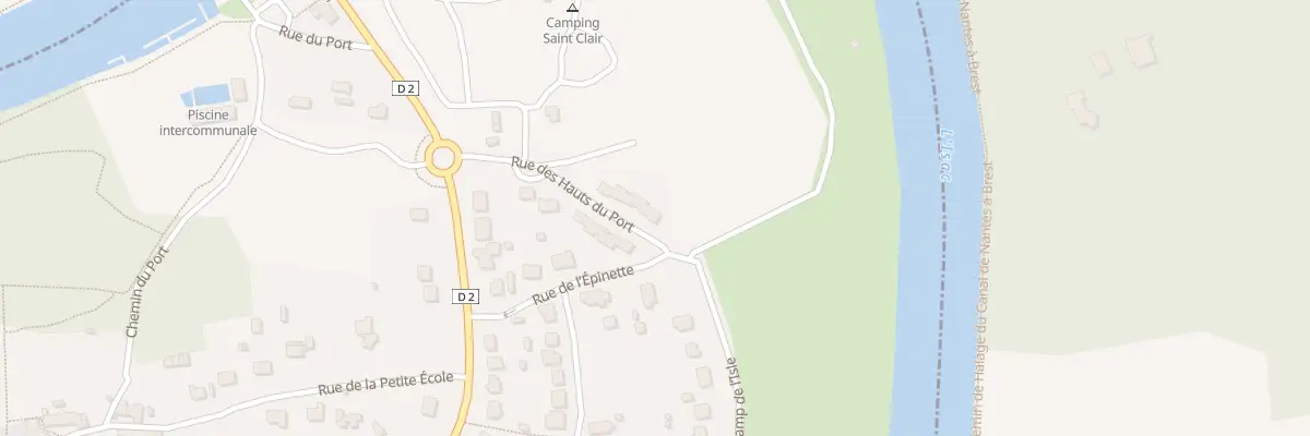 Plan du 2 Rue des Hauts du Port à Guenrouet