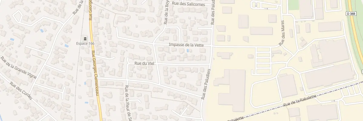 Plan du 166 Rue des Paludiers à Saint-Hilaire-de-Riez
