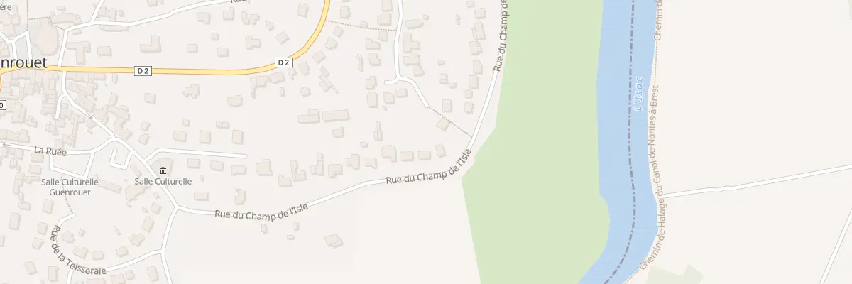 Plan du 21 Rue du Champ de l’Isle à Guenrouet