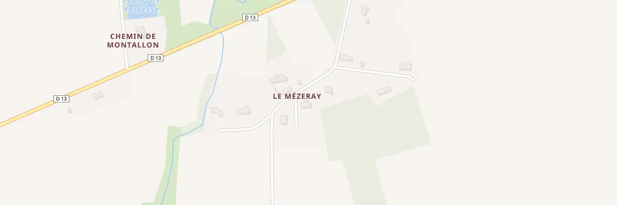Plan du 4 Le Mézeray à Saint-Thual