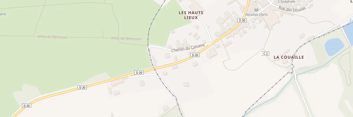 Plan du 1B Rte de Montfort à Bécherel